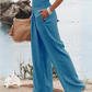 Ubud -High waist cotton linen pants