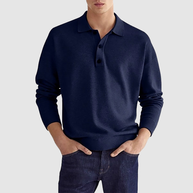 Vesucci Long-Sleeve Polo Shirt