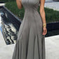 Fashion Textured Tank Maxi Dress