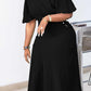 Elegant Puff Sleeve Ruched Dress