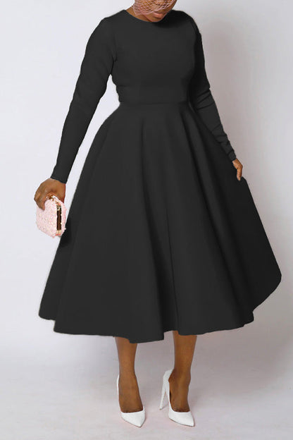 So Elegant Swing Midi Dress