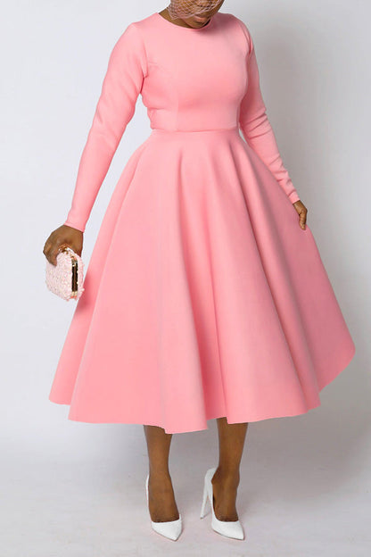 So Elegant Swing Midi Dress