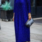 Glittery Sequin Drop Shoulder Dress