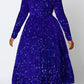 Sparkly Sequin A-line Evening Dress