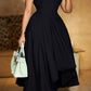 Elegant Asymmetrical Hem A-line Dress