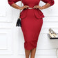 Ruffle Sleeve Belted Dress