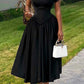 Elegant Asymmetrical Neck A-line Dress