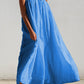 Cozy Off Shoulder Pleated Solid Midi Dress