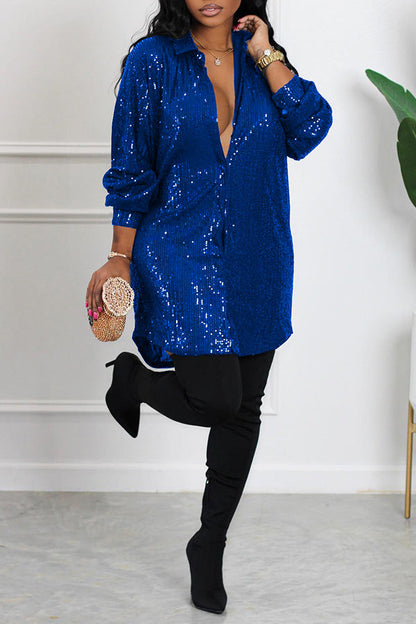 Best Wishes Sparkle Shirt Dress