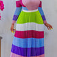 Mock Neck Colorblock Top & Pleated Skirt Set