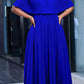 Elegant Off Shoulder Pleated Dress