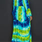 Stylish Allover Print Ruffle Hem Maxi Dress