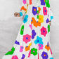 Stylish Allover Print Ruffle Hem Maxi Dress