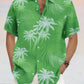 Hawaiian Floral Cotton Linen Shirt