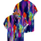 Graffiti Painted Cotton Linen Shirt