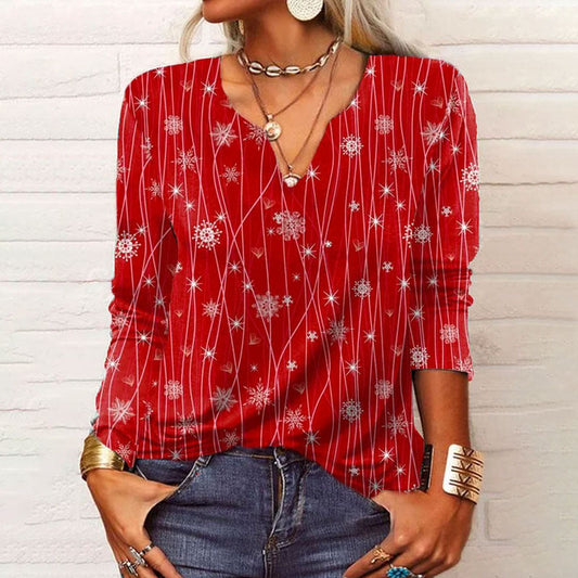 Elegant Printed Blouse