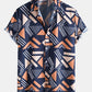 Shirt and Swim Shorts with Geometric Print