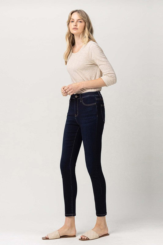 SUPER SOFT HIGH RISE CROP SKINNY JEANS