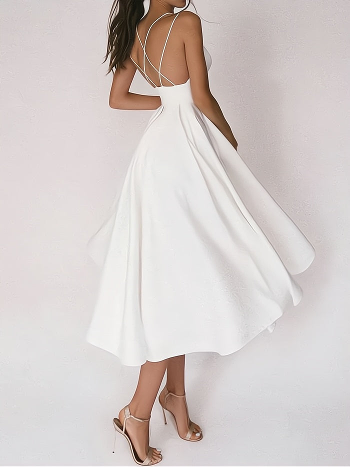 Charline - Elegant dress with a V-neckline