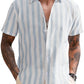 Casual Linen Blend Printed Shirt (US Only)