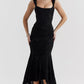 VelvetBloom Maxi Dress