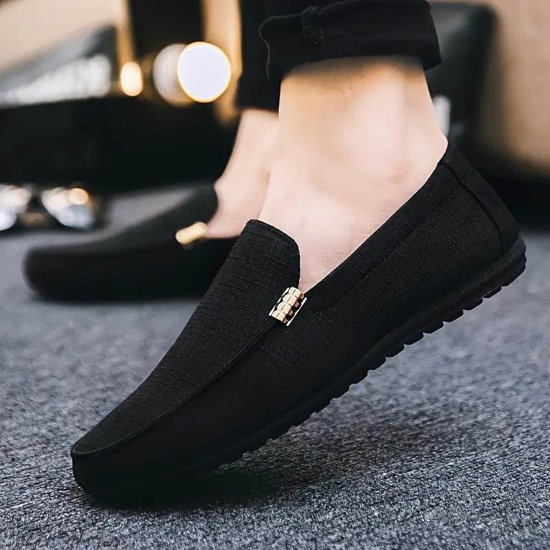 Lorenzo | Casual plain canvas loafers