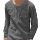 Breathable Solid Drawstring Cotton Linen Shirt (US Only)