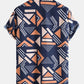 Shirt and Swim Shorts with Geometric Print