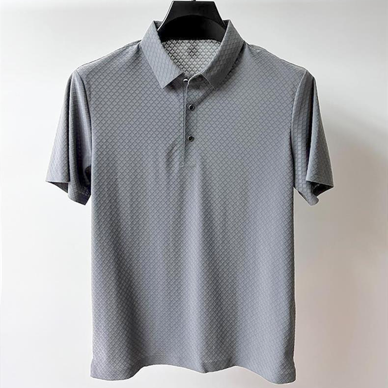 LUCIANNO PERUVIAN WAFFLE SILK POLO