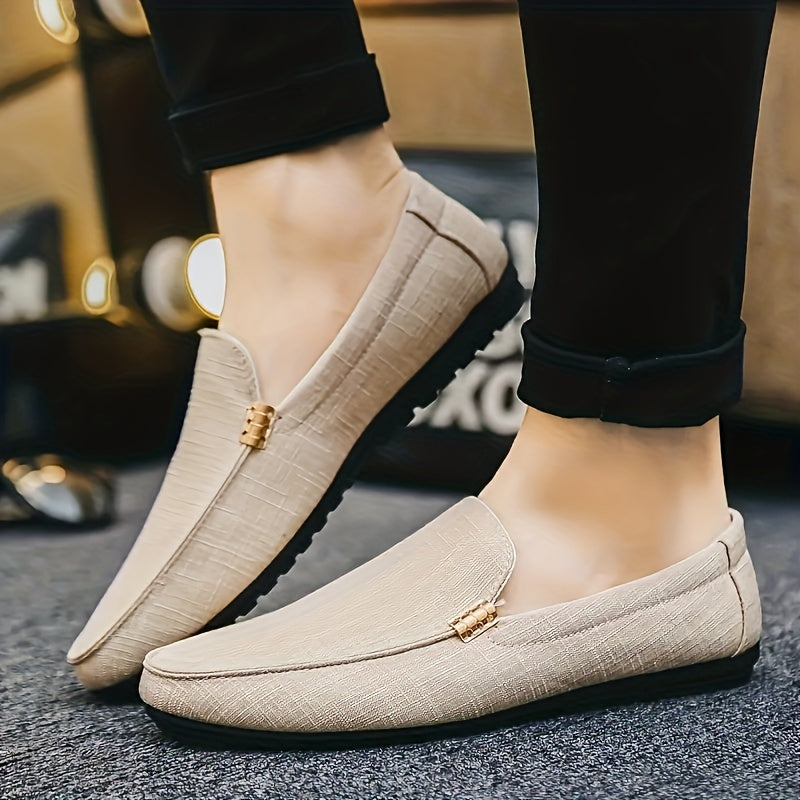 Lorenzo | Casual plain canvas loafers