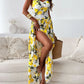 Lemon-Print Strappy Dress + "free" invisible bra