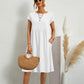 Moda - O-Neck Casual Loose Fit Dress