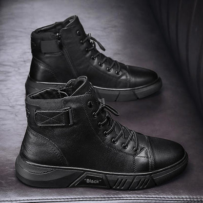 Men's Casual Versatile Genuine Leather Ankle Boots