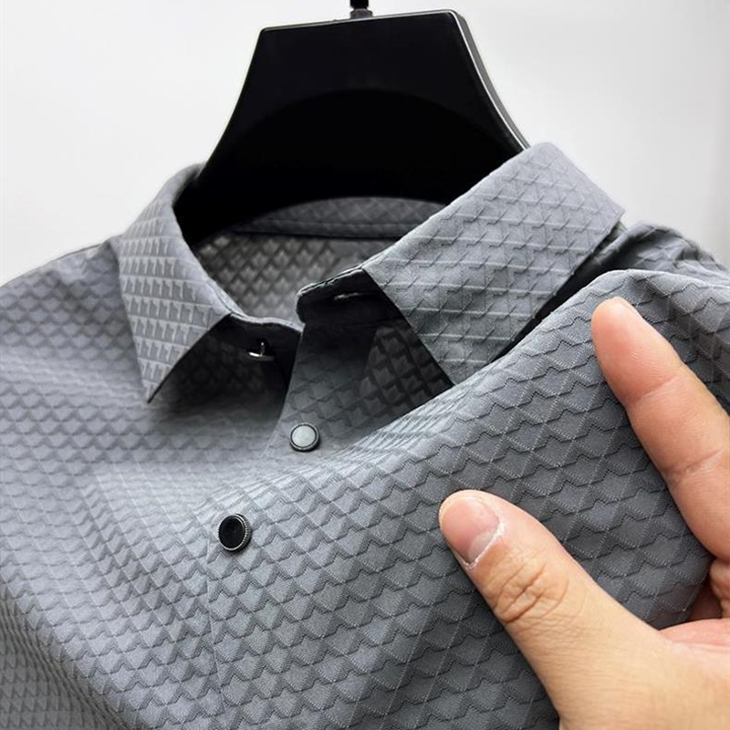 LUCIANNO PERUVIAN WAFFLE SILK POLO