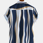 Revere Shirts with Wave Stripes and Short Swim Shorts