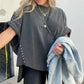 Hannah - Studded Oversized Tee