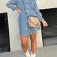 Denim Dream Puff Sleeve Dress