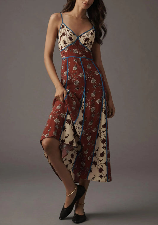 Vibrant Print Midi Dress