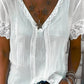 Lace Trim V-neck Blouse