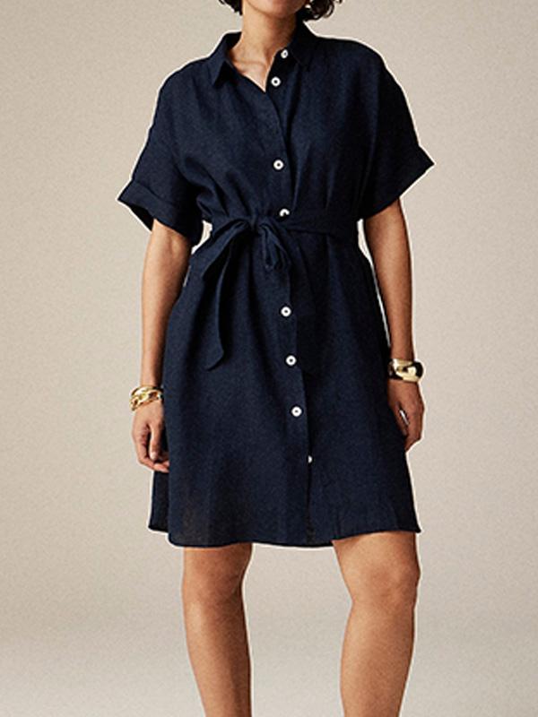 Linen Shirt Dress