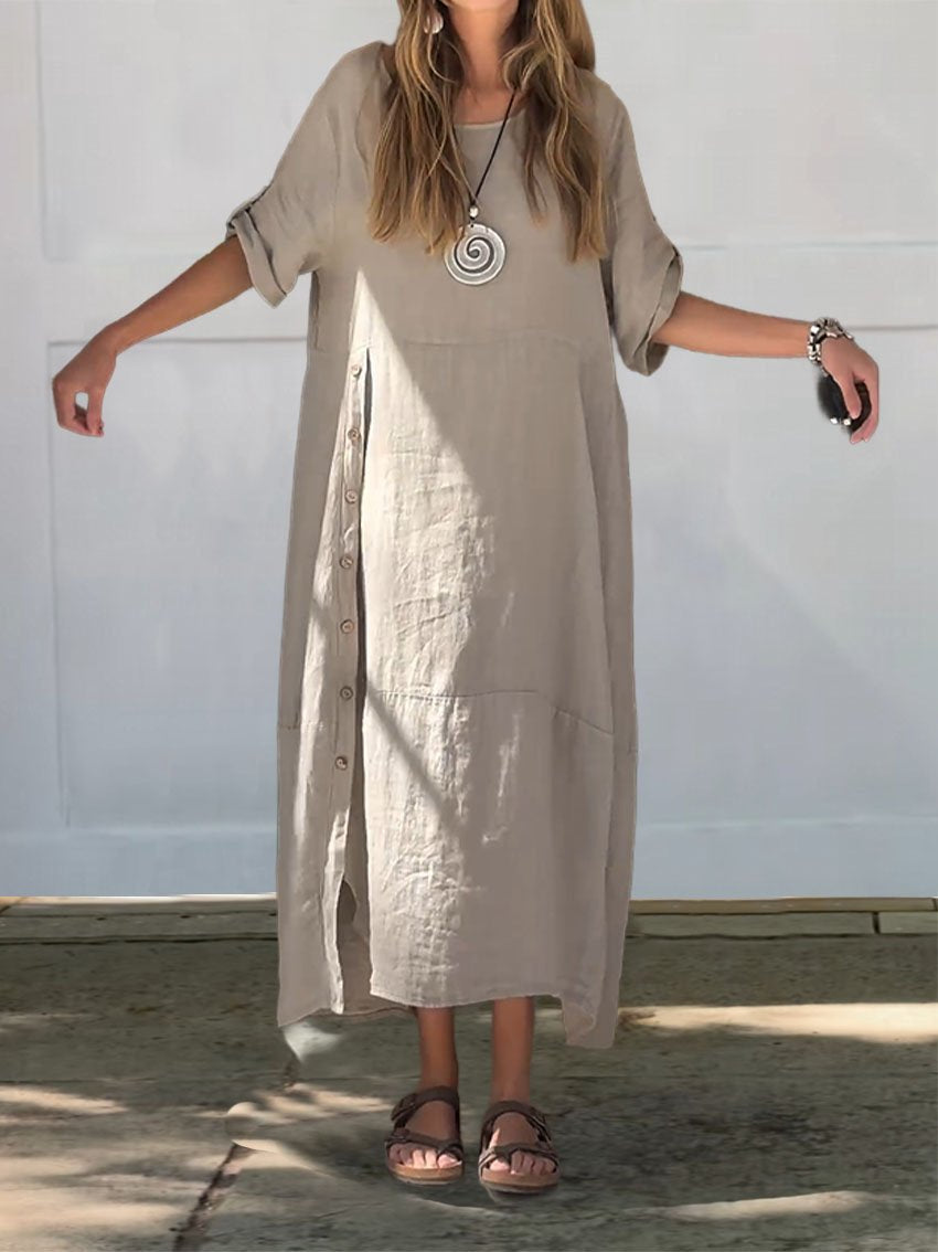 Women's Linen Cotton Dress