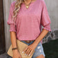 Loose V-neck and Dolman Sleeve T-shirt 51367206