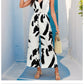 Sleeveless Brush Print Jumpsuit 18859005YM