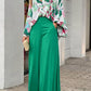 Loose Casual Printed Shirt and Wide-leg Pants Two-piece Set 51096975