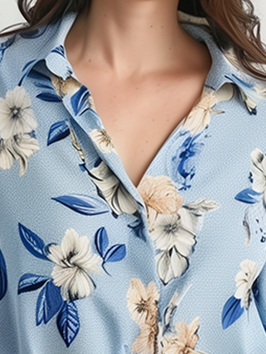 Casual Printed Long Sleeve Shirt