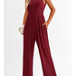 Elegant Formal Casual Sleeveless Wide Leg Jumpsuit