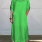 Women's Comfortable Solid Color Linen Pocket Dress