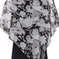 Lightweight Double Chiffon Printed Cape Shirt