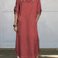 Women's Comfortable Solid Color Linen Pocket Dress