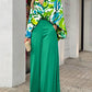 Loose Casual Printed Shirt and Wide-leg Pants Two-piece Set 51096975